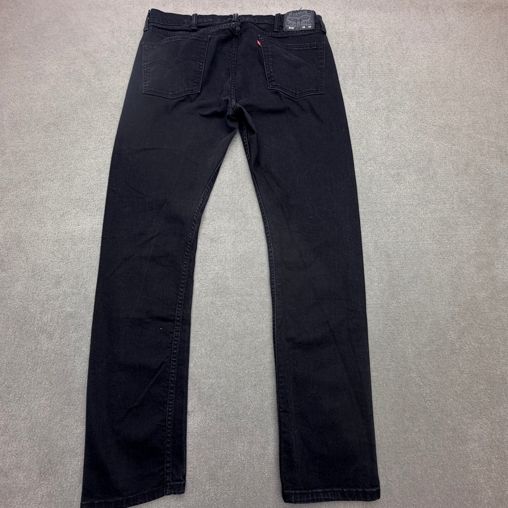 Levis 519 Extreme Skinny Jeans Mens 38x32 Black Denim 24875-0013 Stretch Pants